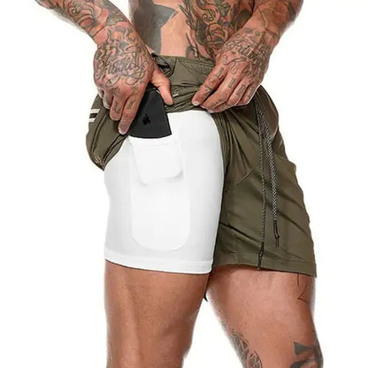 Men's 2 in 1 Gym Shorts