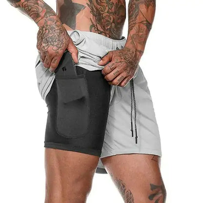 Men's 2 in 1 Gym Shorts