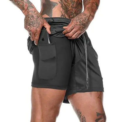 Men's 2 in 1 Gym Shorts